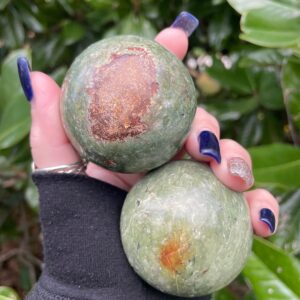 Chrysoprase Sphere, Chrysoprase, Qty. 1 Chrysoprase Sphere, Chrysoprase, Qty. 1