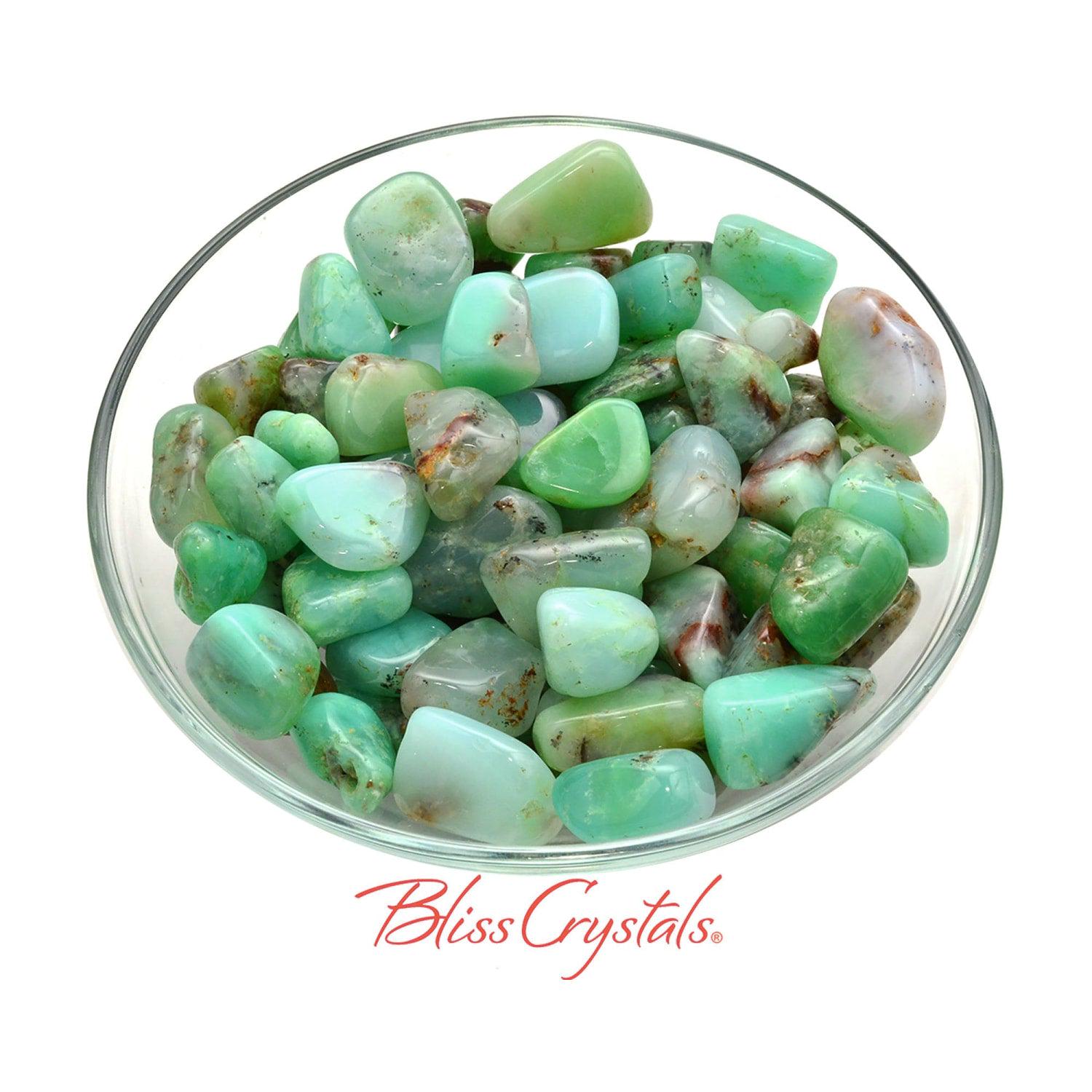 Chrysoprase Tumbled Stone Bright Green Crystal #ct44