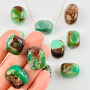 Chrysoprase Tumbled Beads - 1pc Or 5pcs - Crystal Beads - (rk37b9-03)
