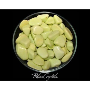 Grade A! 1 Citron Chrysoprase Tumbled Stone #cc08