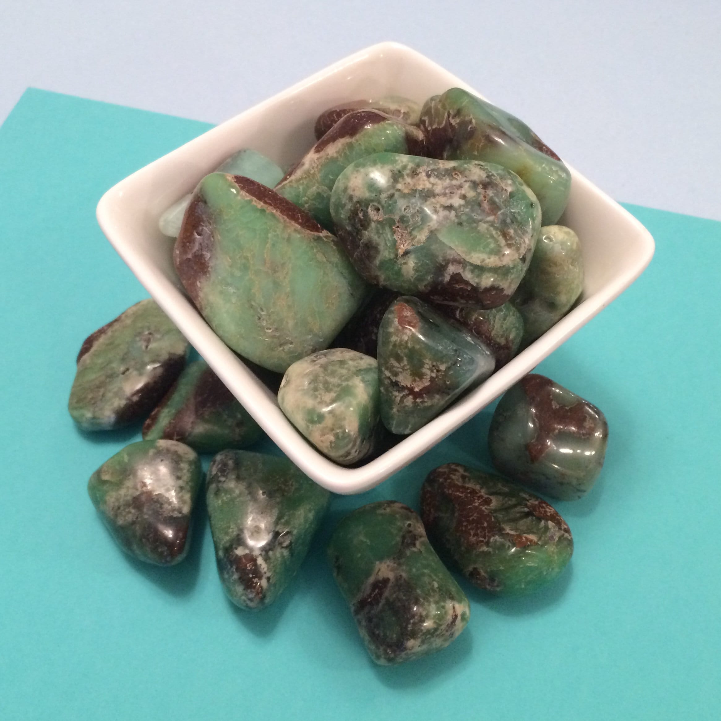 Natural Tumbled Chrysoprase Crystals (medium Size) 1 Pc