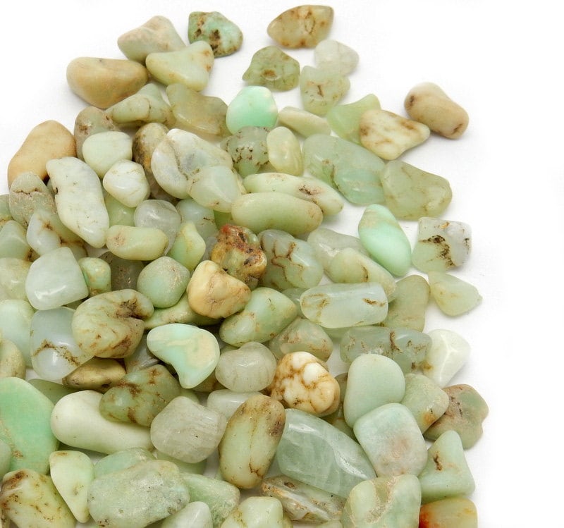 Tumbled Petite Chrysoprase - Wire Wrapping - Collecting - Chakra - Tumbled Stone - Choose Your Weight (ts-138)