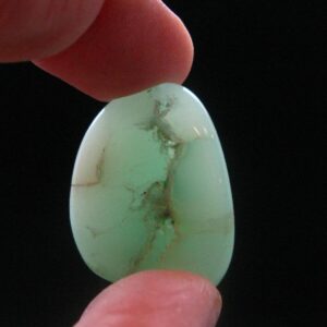 Rich Green Chrysoprase Polished Tumbled Stone From Australia - 1.1"