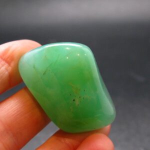 Rich Green Chrysoprase Tumbled Stone From Australia - 1.4"