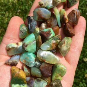 Chrysoprase Tumbled Stone - Multiple Sizes Available - Tumbled Chrysoprase Crystal - Polished Chrysoprase Gemstone - Natural Chrysophase