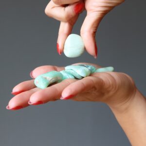 Chrysoprase Tumbled Stones Green Joyous Jubilee Crystal