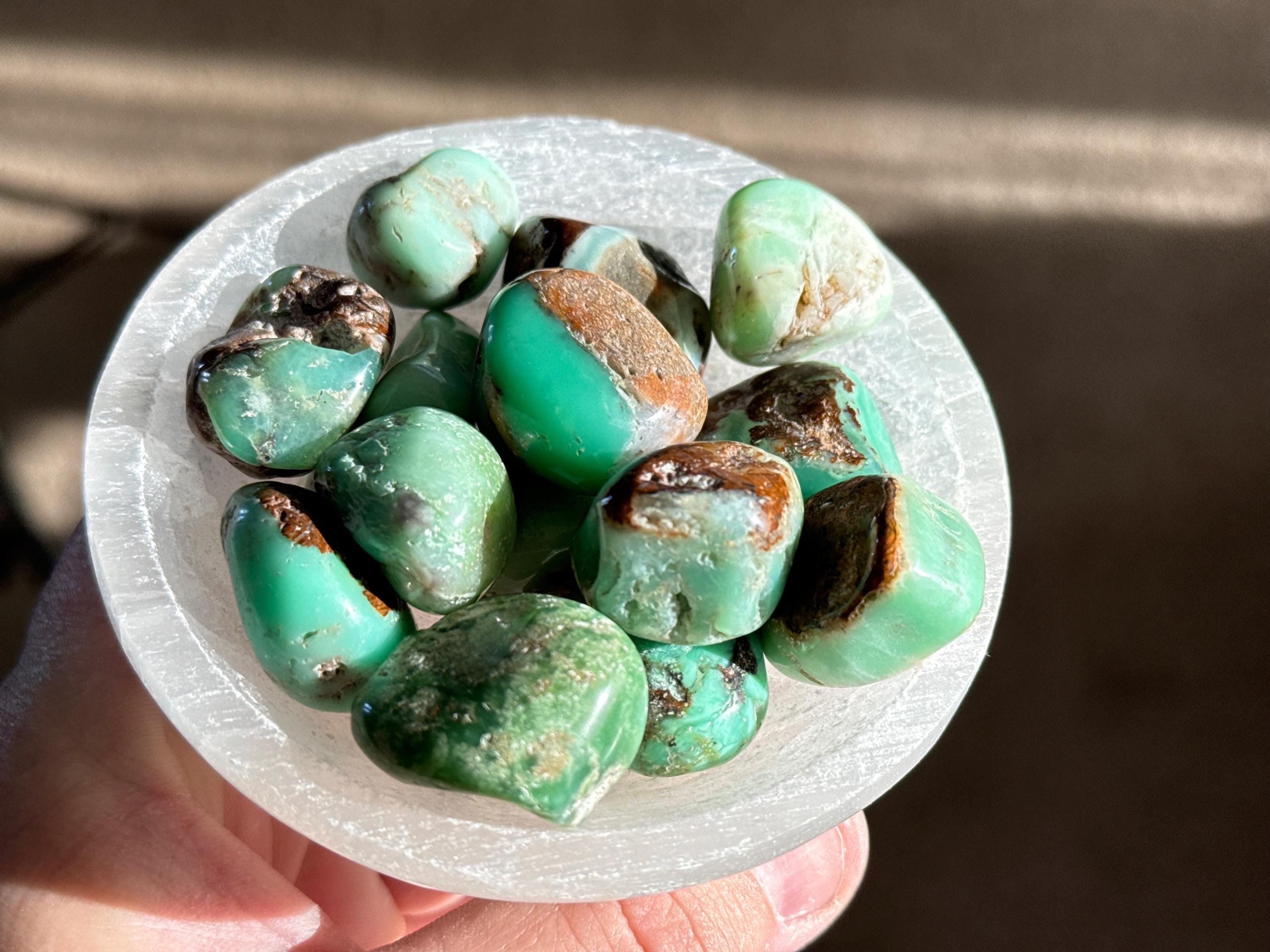 Chrysoprase Tumble Stone. Ethically And Faire Trade Sourced From Brazil. Crystal Healing. Chrysoprase Tumble Stone. Ethically And Faire Trade Sourced From Brazil. Crystal Healing.