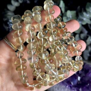 Tumbled Citrine Bracelet Crystal Bracelet