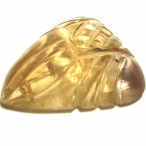 8.5 Carats Citrine Cabochon Yellow Translucent Designer Handmade Carved Tropical Leaf Perfect For Wire Wrapping - Yellow 3d Brazilian 8.5 Carats Citrine Cabochon Yellow Translucent Designer Handmade Carved Tropical Leaf Perfect For Wire Wrapping - Yellow 3d Brazilian