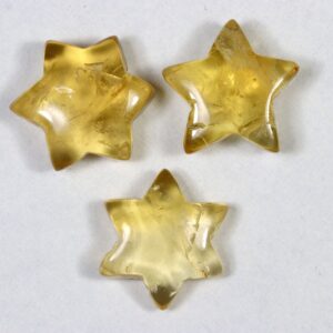 Aaa Citrine Gemstone Star Cabochon: Natural Carved Birthstone Aaa Citrine Gemstone Star Cabochon: Natural Carved Birthstone