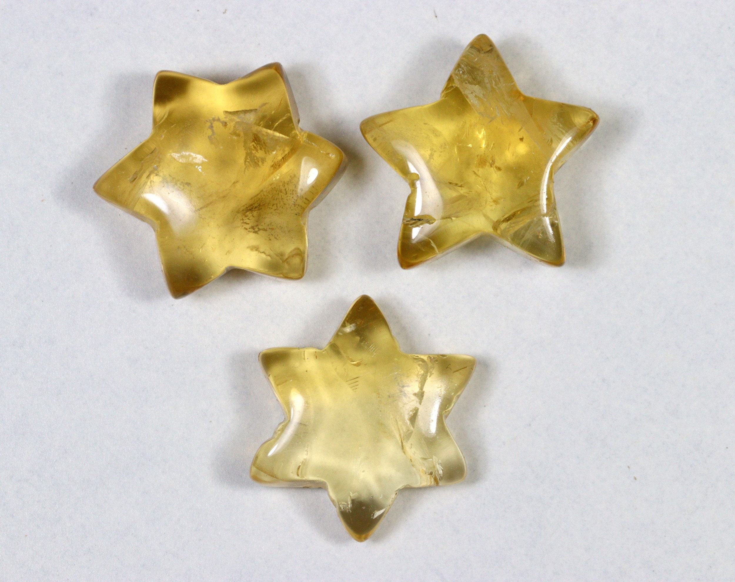 Aaa Citrine Gemstone Star Cabochon: Natural Carved Birthstone Aaa Citrine Gemstone Star Cabochon: Natural Carved Birthstone
