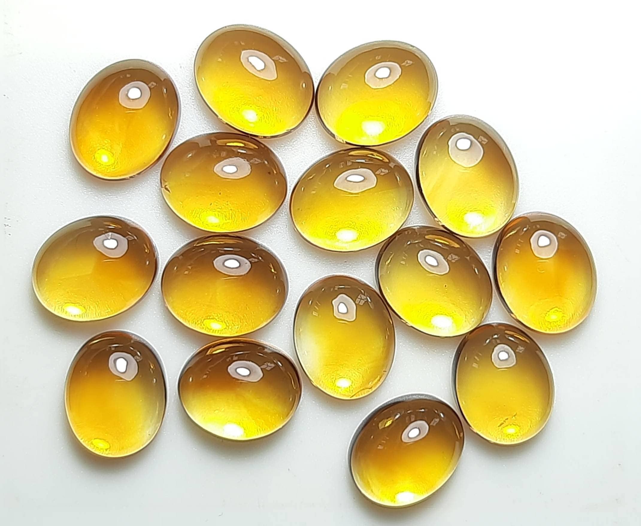 Natural Citrine Oval Cabochon Gemstone,sizes 3x5 To 10x14 Mm For Jewelry,ring,earing,bracelets,pendent,cabochon,meditation,chakra Healing.