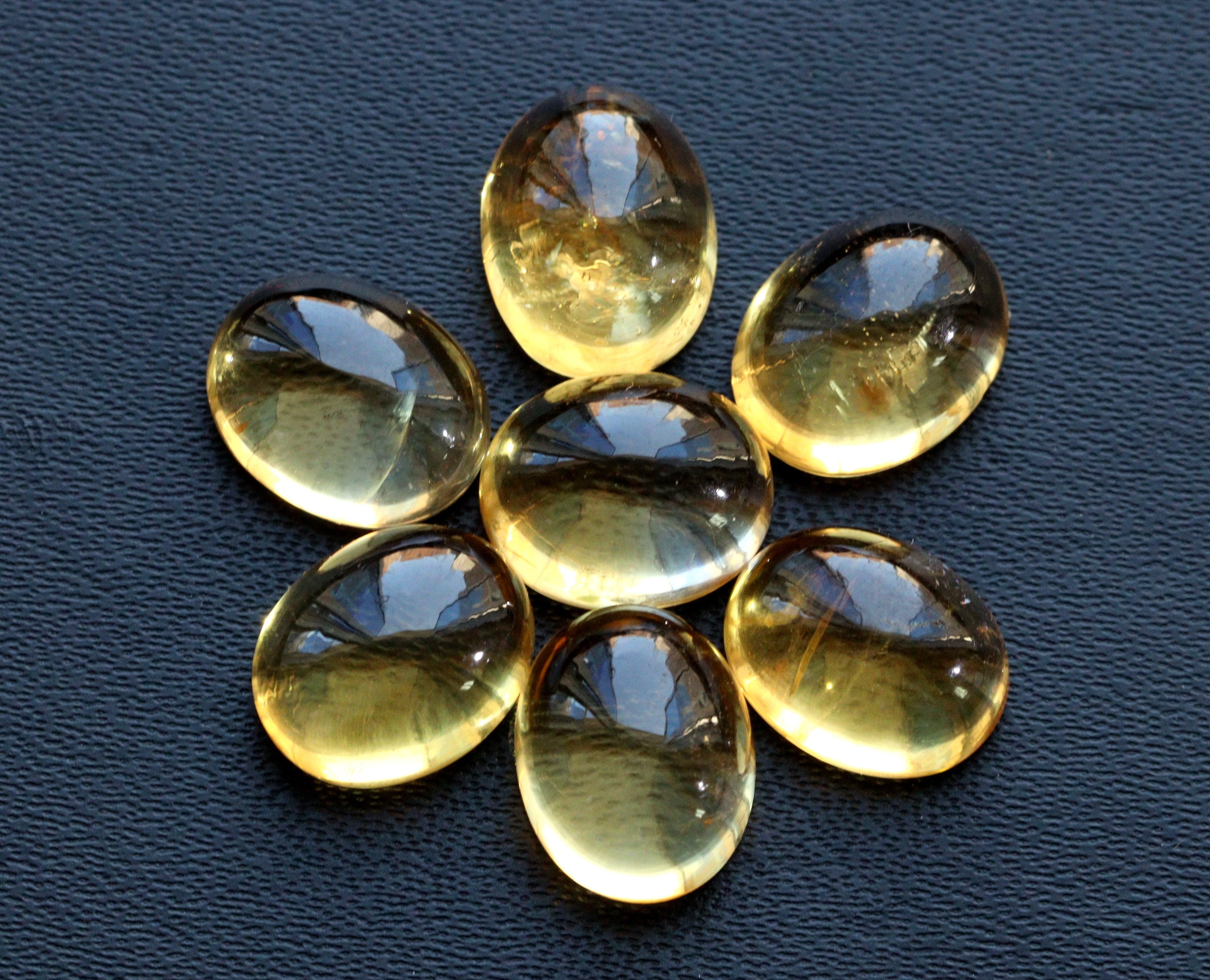 Oval Citrine Cabochon: November Birthstone, Loose Gemstone