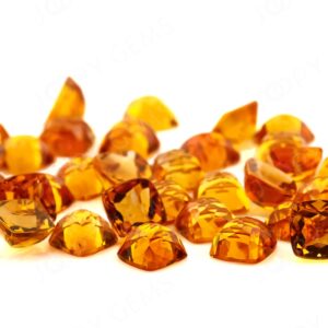 Citrine Rose Cut Cabochon 6mm Square Cushion - per stone Citrine Rose Cut Cabochon 6mm Square Cushion - per stone