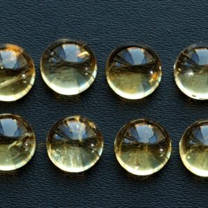 Round Citrine Gemstone Cabochon: November Birthstone Round Citrine Gemstone Cabochon: November Birthstone