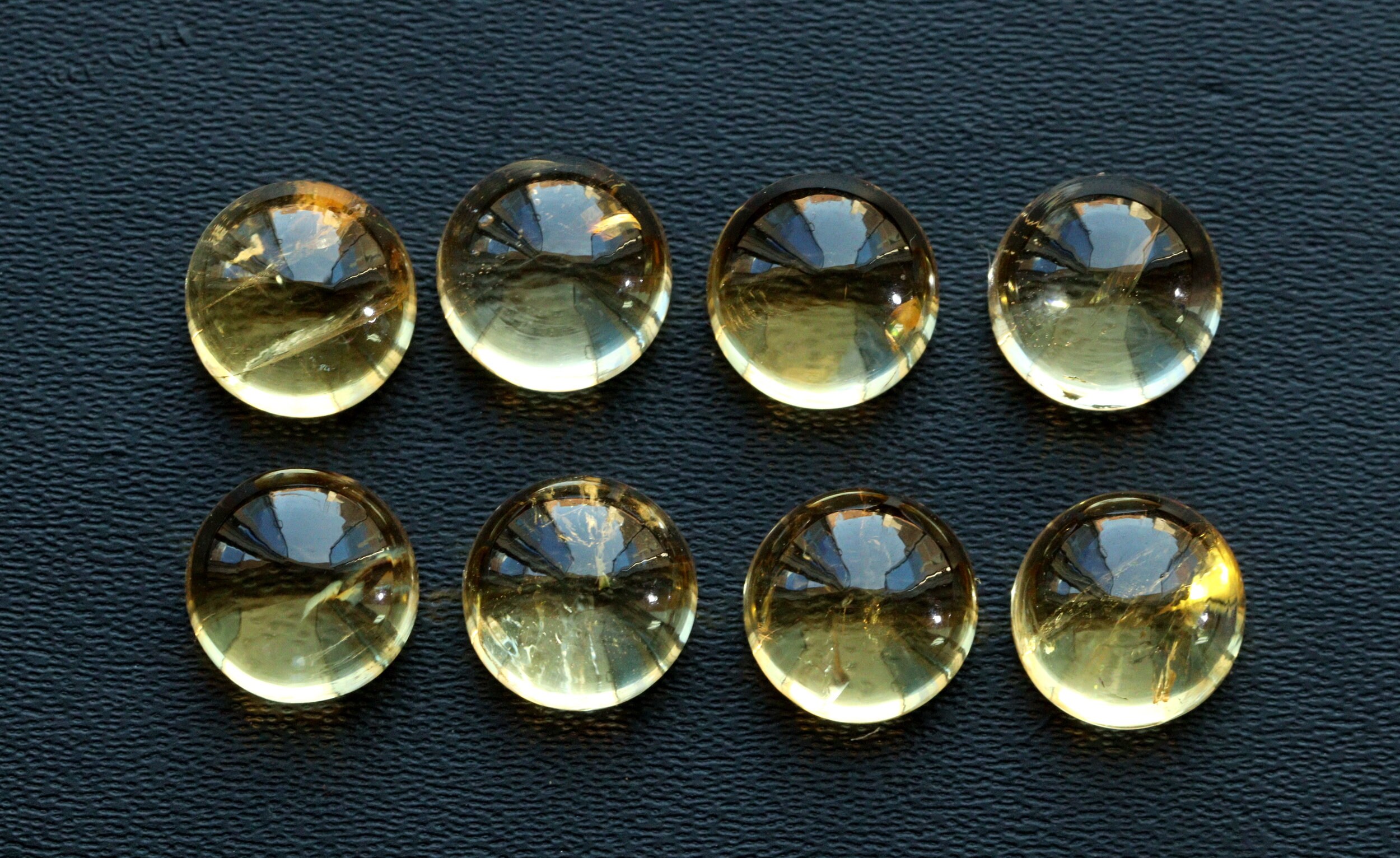 Round Citrine Gemstone Cabochon: November Birthstone