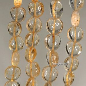 11x10mm Citrine Quartz Gemstone Pebble Nugget Loose Beads 7.5 Inch Half Strand Lot 1,2,6,12 And 50 (90191316-b15-525)