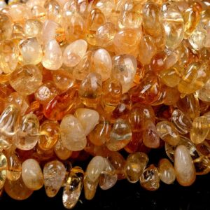 12-16mm Natural Citrine Gemstone Grade Aaa Pebble Nugget Chip Loose Beads (d266)