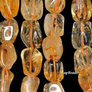 15x10-13x8mm Citrine Quartz Gemstone Nugget Loose Beads 7 Inch Half Strand Lot 1,2,6,12 And 50 (90191296-b17-529)