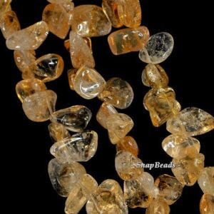 15x9-10x8mm Citrine Quartz Gemstone Grade A Pebble Nugget Loose Beads 15 Inch Full Strand Lot 1,2,6,12 And 50 (90191502-b42-592)