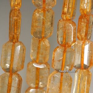 18x13mm Citrine Quartz Gemstone Faceted Nugget Loose Beads 7 Inch Half Strand Lot 1,2 And 6 (90191319-b14-524)