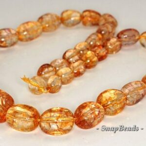 18x15-12x10mm Citrine Quartz Gemstone Gradated Nugget Loose Beads 19 Inch Full Strand Lot 1,2,6, And 12 (90191527-b42-588)