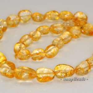 20x12-14x10mm Citrine Quartz Gemstone Gradated Nugget Loose Beads 20 Inch Full Strand (90191508-b42-589)