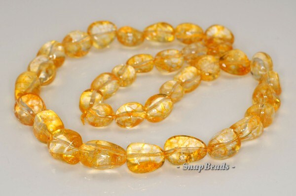 20x12-14x10mm Citrine Quartz Gemstone Gradated Nugget Loose Beads 20 Inch Full Strand (90191508-b42-589)
