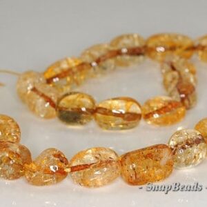20x14-9x8mm Citrine Quartz Gemstone Nugget Loose Beads 7.5 Inch Half Strand Lot 1,2 And 6 (90191308-b15-526)