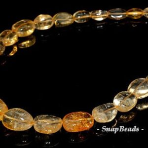 20x18-10x8mm Citrine Quartz Gemstone Gradated Nugget Loose Beads 18 Inch Full Strand Lot 1,2,6 And 12 (90190921-b41-586)