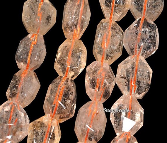20x19-14x13mm Citrine Quartz Gemstone Faceted Nugget Loose Beads 7.5 Inch Half Strand Lot 1,2,6 And 12 (90191321-b14-524)