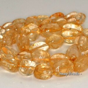 22x12-12x10mm Citrine Quartz Gemstone Nugget Loose Beads 7 Inch Half Strand (90142444-b41-586)