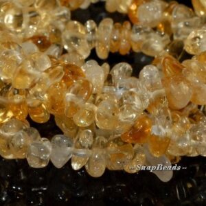 Golden Honey Citrine Gemstones Chip 6-8mm Loose Beads (106a)