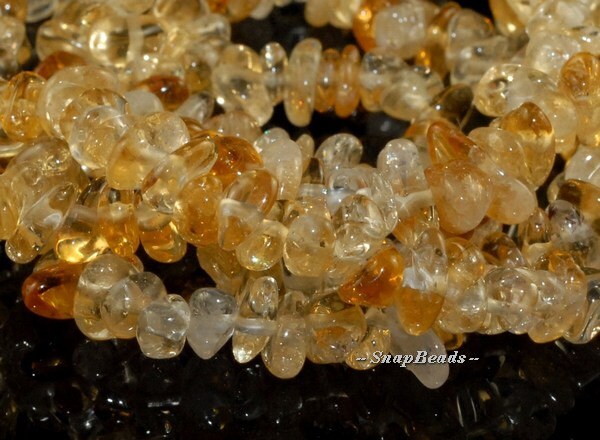 Golden Honey Citrine Gemstones Chip 6-8mm Loose Beads (106a)