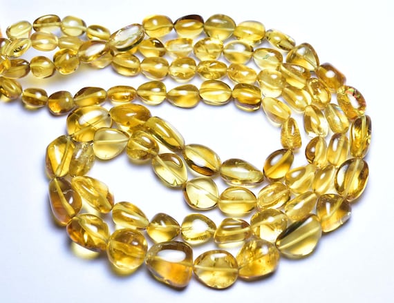 Superb Golden Citrine Nugget Bead - 8 Inches - Beautiful Natural Smooth Citrine Nuggets - Size Is 7 - 14 Mm #1011 Superb Golden Citrine Nugget Bead - 8 Inches - Beautiful Natural Smooth Citrine Nuggets - Size Is 7 - 14 Mm #1011