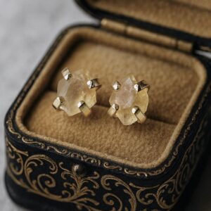 Raw Citrine Studs Earrings, Natural Gemstone Post Earring, november Birthstone Gift, rough Crystal Earrings, raw Stone Earrings, citrine Jewelry Raw Citrine Studs Earrings, Natural Gemstone Post Earring, november Birthstone Gift, rough Crystal Earrings, raw Stone Earrings, citrine Jewelry