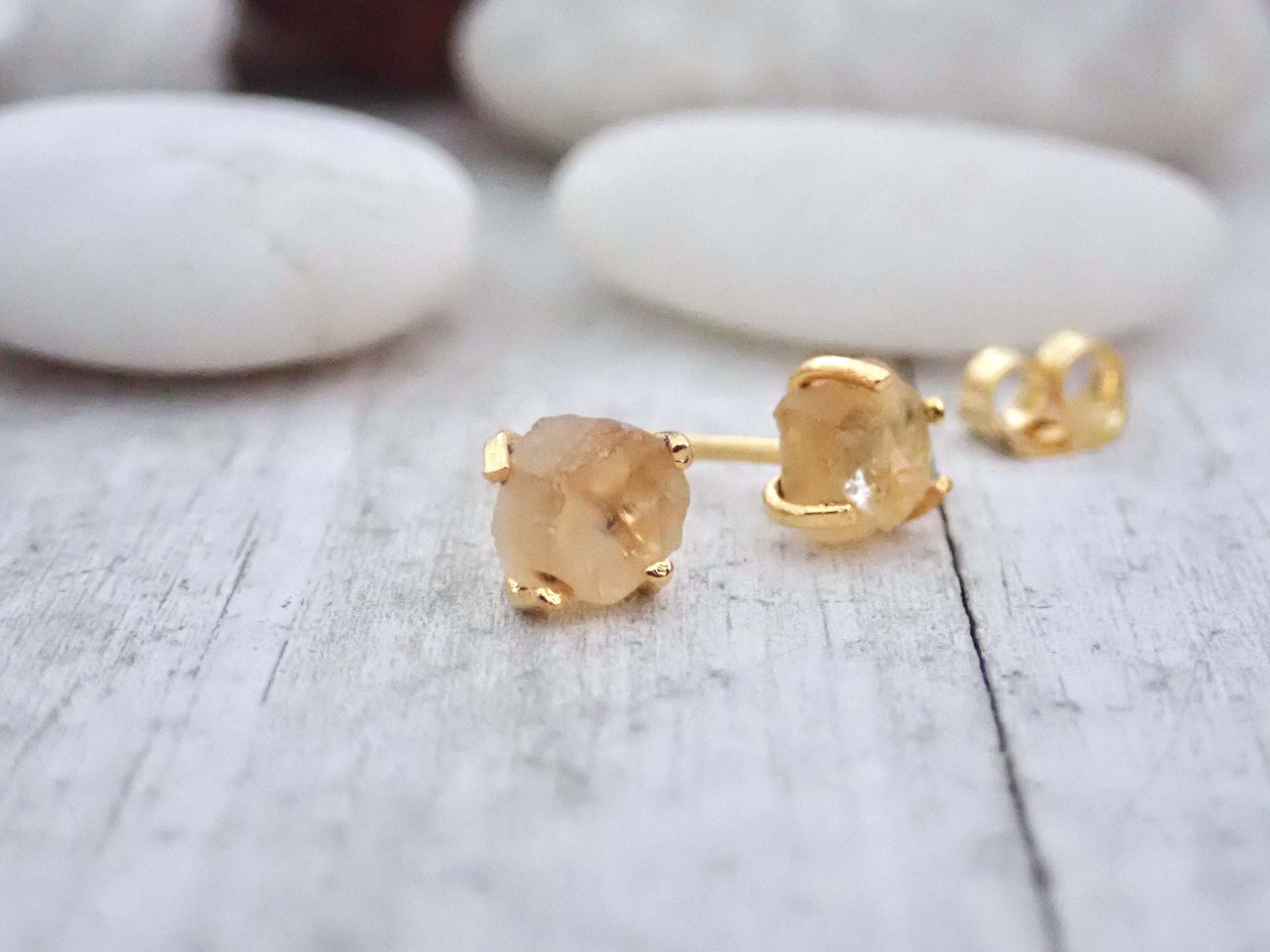 Citrine Earrings, Small Citrine Stud Earrings, November Birthstone Earrings,raw Citrine Earrings,dainty Citrine Studs, Raw Gemstone Earrings Citrine Earrings, Small Citrine Stud Earrings, November Birthstone Earrings,raw Citrine Earrings,dainty Citrine Studs, Raw Gemstone Earrings