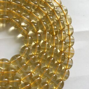 citrine 12x10mm oval Gemstone Beads -15.5 inch strand