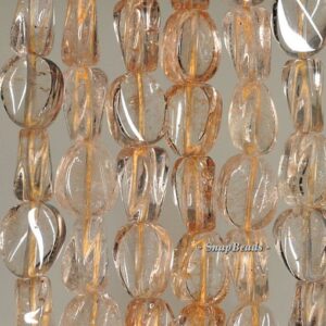 12x9mm Citrine Quartz Gemstone Twist Oval Loose Beads 7.5 inch Half Strand LOT 1,2,6,12 and 50 (90144068-B14-523)