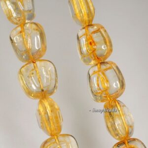 16mm Citrine Quartz Gemstone Grade B Trapezium Loose Beads 7.5 Inch Half Strand (90191245-b23-541)