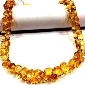AAA++ High Grade QUALITY~Natural Citrine Faceted Onion Shape Beads Citrine Onion Drops Beads Citrine Briolettes Citrine Gemstone Beads.