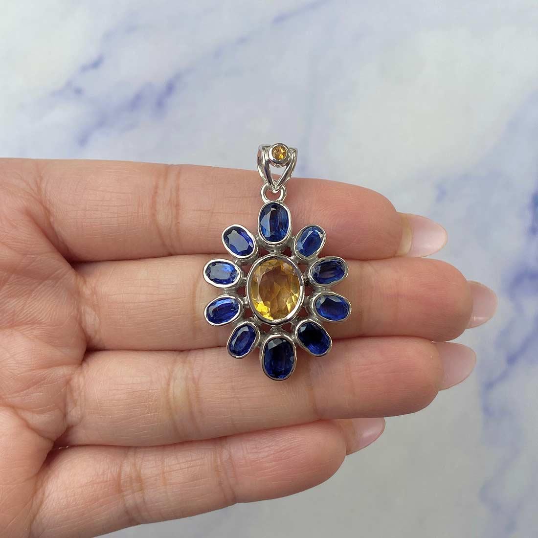 Citrine Pendant / 925 Sterling Silver Pendant / Healing Gemstone / Gift For Her / Citrine Jewelry / Oval Cut / Dainty Pendant Cit-ccp-18.
