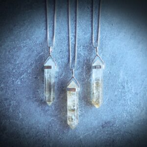 Citrine Gemstone Necklace Sterling Silver • Genuine Citrine Pendant • Light Yellow Citrine Point • Sterling Citrine • November Birthstone