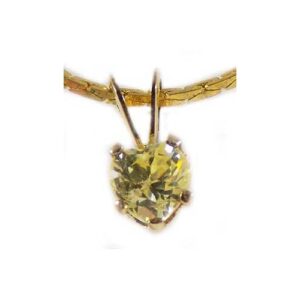 Citrine Heart Pendant Fortune Talisman, Medieval Shopkeeper Talisman 19th Century Gem Antique Gemstone Scots Snake Anti-Venom Amulet #42493