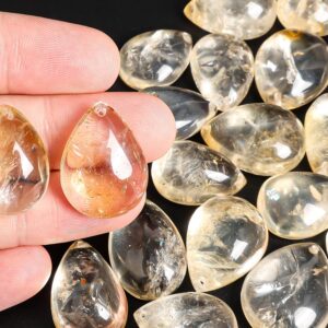 Light Golden Yellow Teardrop Citrine Pendant Grade Aa Genuine Natural One Of A Kind Gemstone