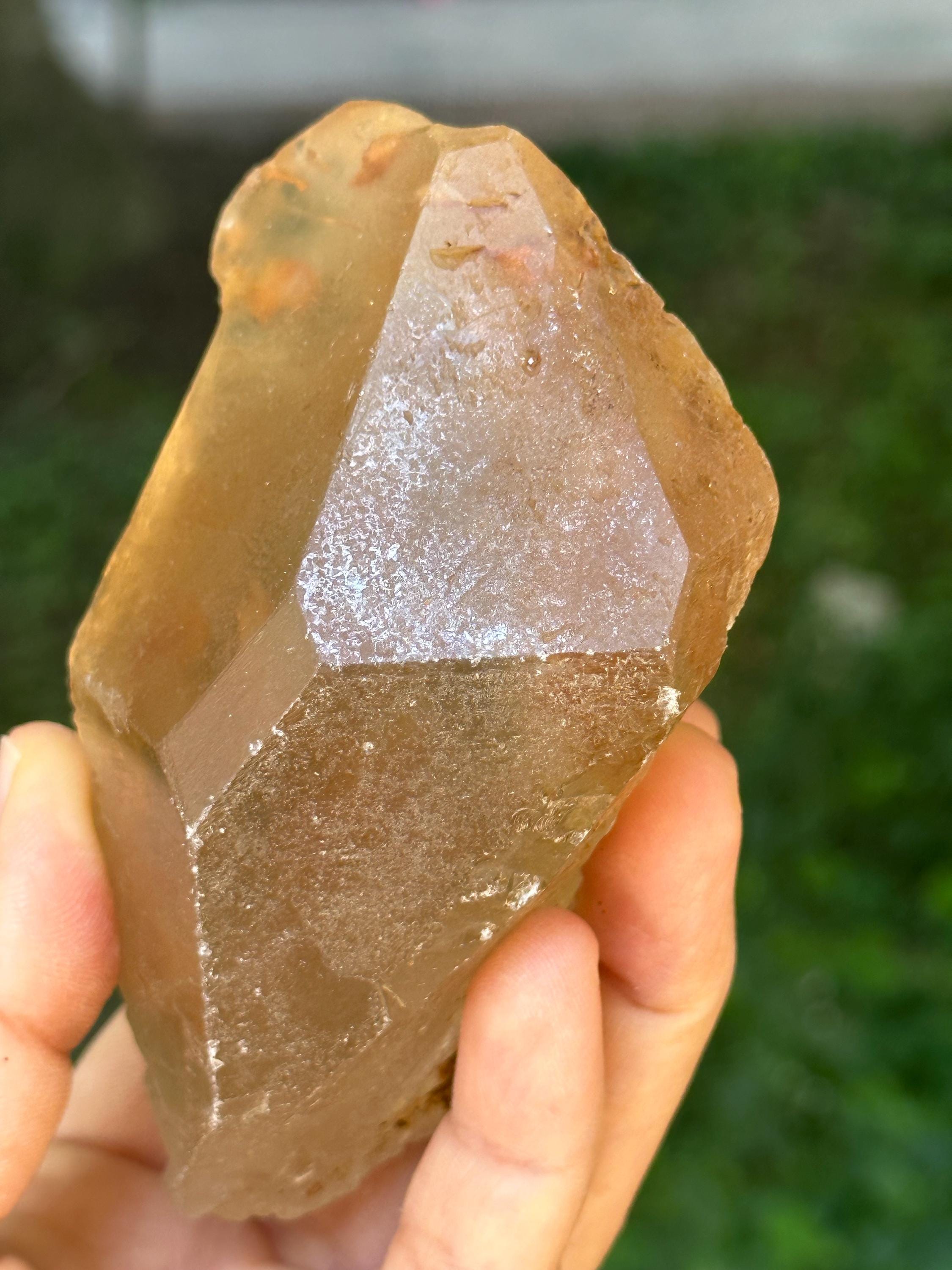 100% Natural Citrine Quartz Nirvana Time Links Crystal Point/self-healed Crystal/erosioned Energy Crystal/reiki/healing/meditation-332 G 100% Natural Citrine Quartz Nirvana Time Links Crystal Point/self-healed Crystal/erosioned Energy Crystal/reiki/healing/meditation-332 G