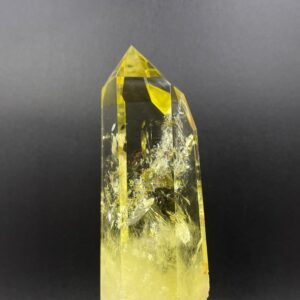 5.4" Large Yellow Citrine Tower Point Rainbow Citrine Quartz Crystal Tower Point Wand Meditation Healing Reiki Energy Crystal OB-H18
