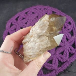 Congo Citrine Point Cluster Crystal Lwena Kundalini Smoky Citrine Quartz Stones terminated yellow untreated unheated