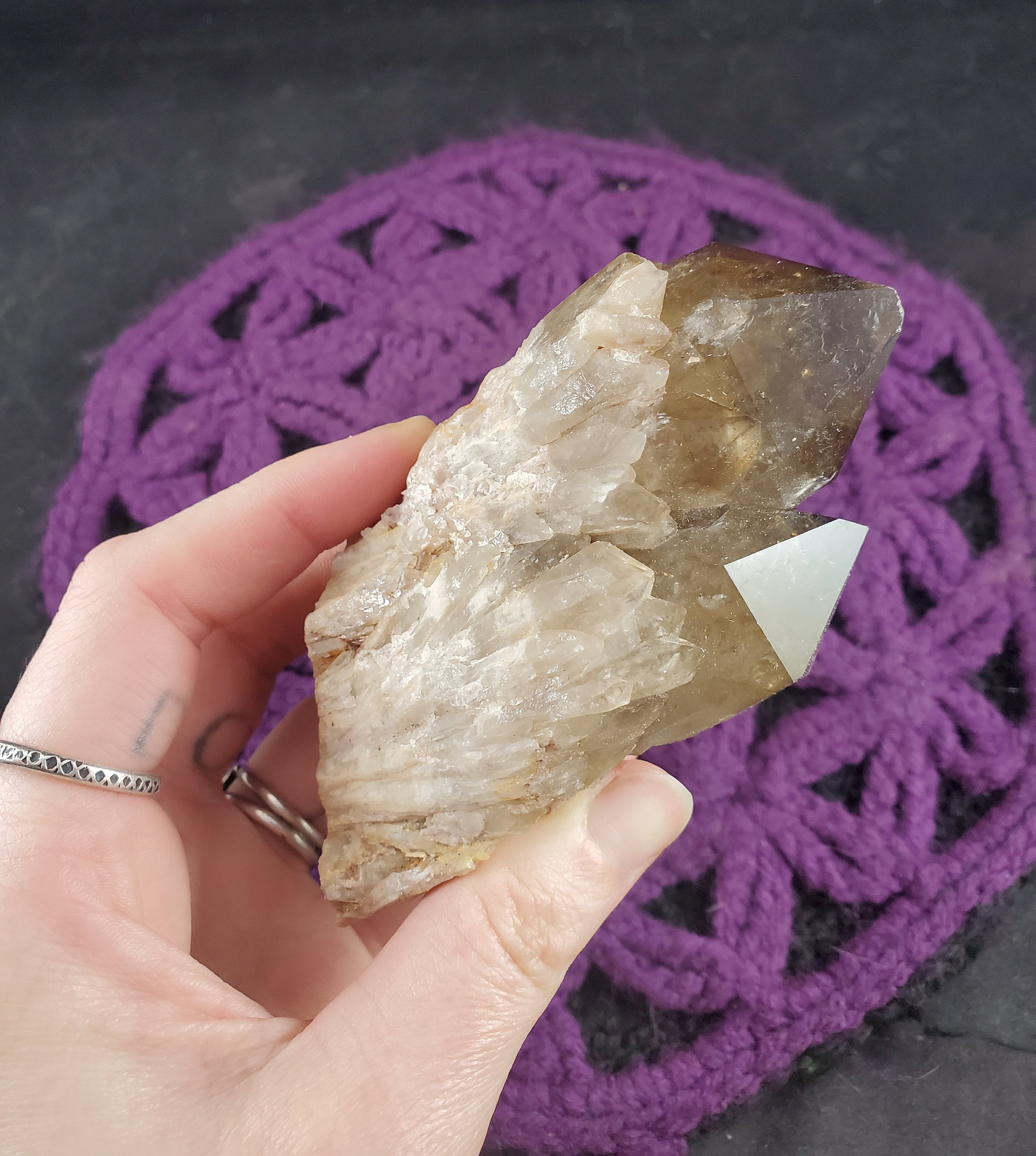Congo Citrine Point Cluster Crystal Lwena Kundalini Smoky Citrine Quartz Stones Terminated Yellow Untreated Unheated