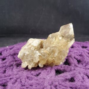 Congo Citrine Point Cluster Crystal Lwena Kundalini Citrine Quartz Stones terminated yellow untreated unheated